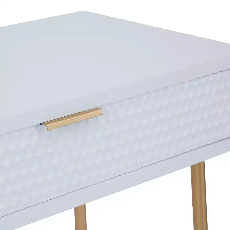 Set di 2 Tavoli Consolle in Legno Stile Contemporaneo con Specchio - Olivia & May