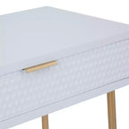 Set di 2 Tavoli Consolle in Legno Stile Contemporaneo con Specchio - Olivia & May