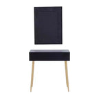 Set di 2 Tavoli Consolle in Legno Stile Contemporaneo con Specchio - Olivia & May