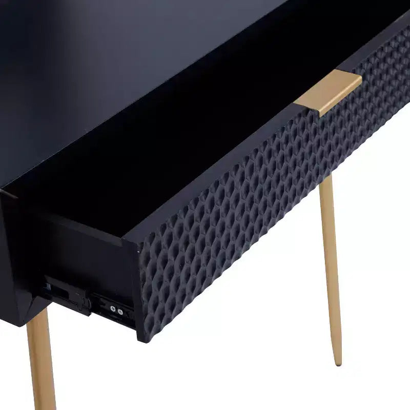 Set di 2 Tavoli Consolle in Legno Stile Contemporaneo con Specchio - Olivia & May