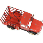 Sunnydaze Portabottiglie Metallo Rustico a Forma di Camion - Rosso