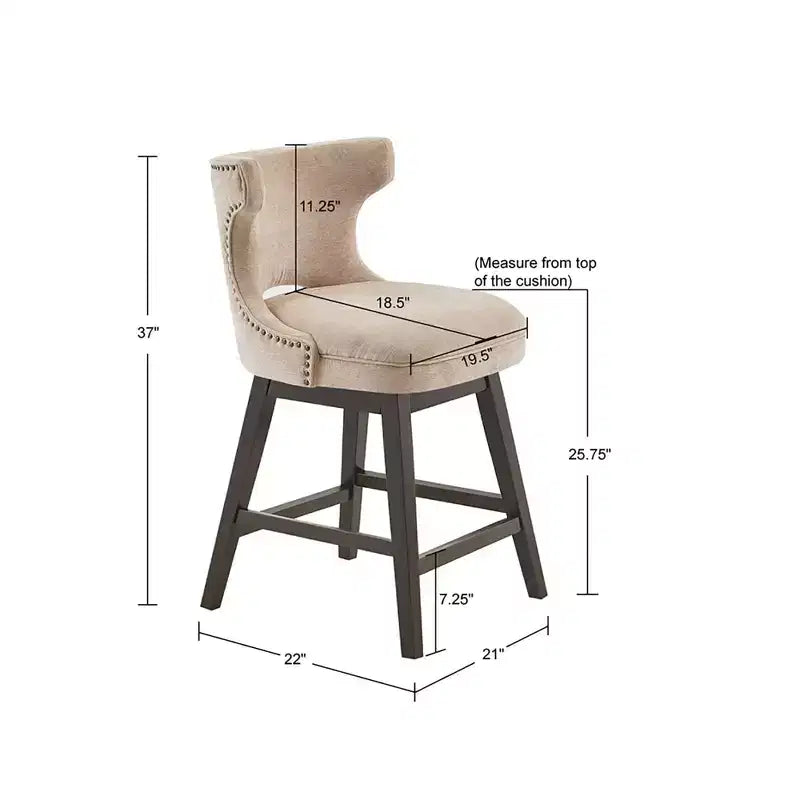 Sgabello da bancone girevole Cheryl da 25,75 - Madison Park