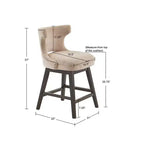 Sgabello da bancone girevole Cheryl da 25,75 - Madison Park