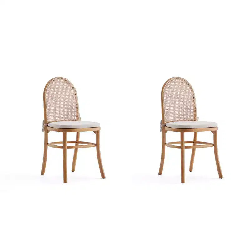 Set di 2 sedie da pranzo Paragon con cuscini grigi - Manhattan Comfort
