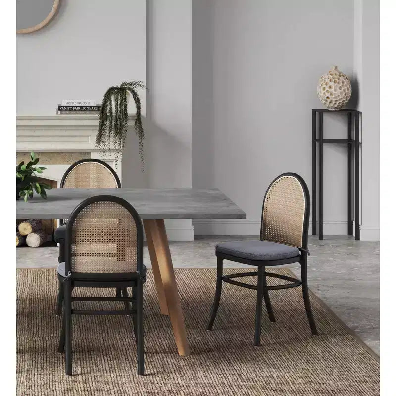 Set di 2 sedie da pranzo Paragon con cuscini grigi - Manhattan Comfort