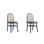 Set of 2 Paragon Dining Chairs with Gray Cushions - Manhattan Comfort