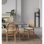 Set di 2 sedie da pranzo Paragon con cuscini grigi - Manhattan Comfort