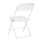 Flash Furniture Hercules Big and Tall Commercial Folding Chair - Sedia Pieghevole Commerciale Extra Large Capacità 295 kg - Plastica Resistente - Confezione da 4