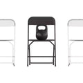 Flash Furniture Hercules Big and Tall Commercial Folding Chair - Sedia Pieghevole Commerciale Extra Large Capacità 295 kg - Plastica Resistente - Confezione da 4