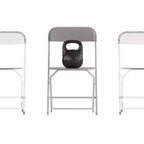 Flash Furniture Hercules Big and Tall Commercial Folding Chair - Sedia Pieghevole Commerciale Extra Large Capacità 295 kg - Plastica Resistente - Confezione da 4
