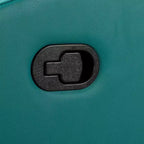 Set di 2 Poltrone reclinabili e girevoli in legno Ofelia con schienale imbottito per camera da letto e soggiorno ART OF LIVING DESIGNS-TEAL