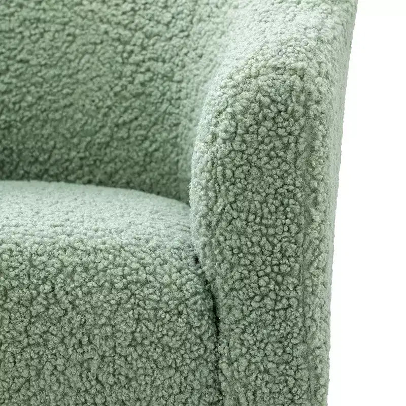 Poltrona singola in legno imbottita in poliestere Vicenza con gambe in metallo per camera da letto e soggiorno | Karat Home