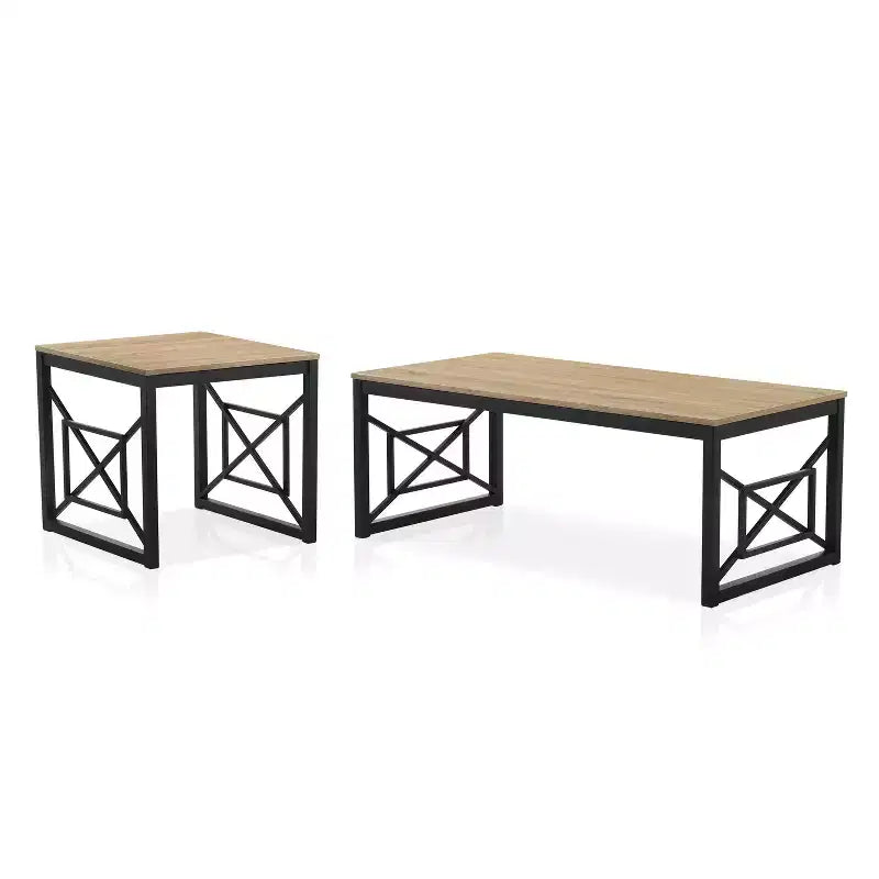 Set tavolino da caffè e tavolino laterale Daxton 2pz - miBasics