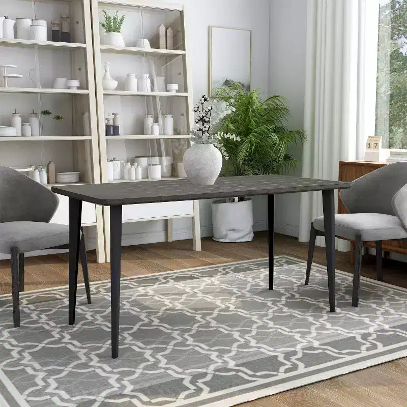Tavolo da pranzo in legno Shirin Mid-Century da 60 - HOMES: Inside + Out