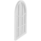 Northlight Specchio da parete con cornice ad arco bianca a riquadri 20