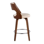 Set di 2 sgabelli da bar imbottiti Cecina altezza bancone - Lumisource