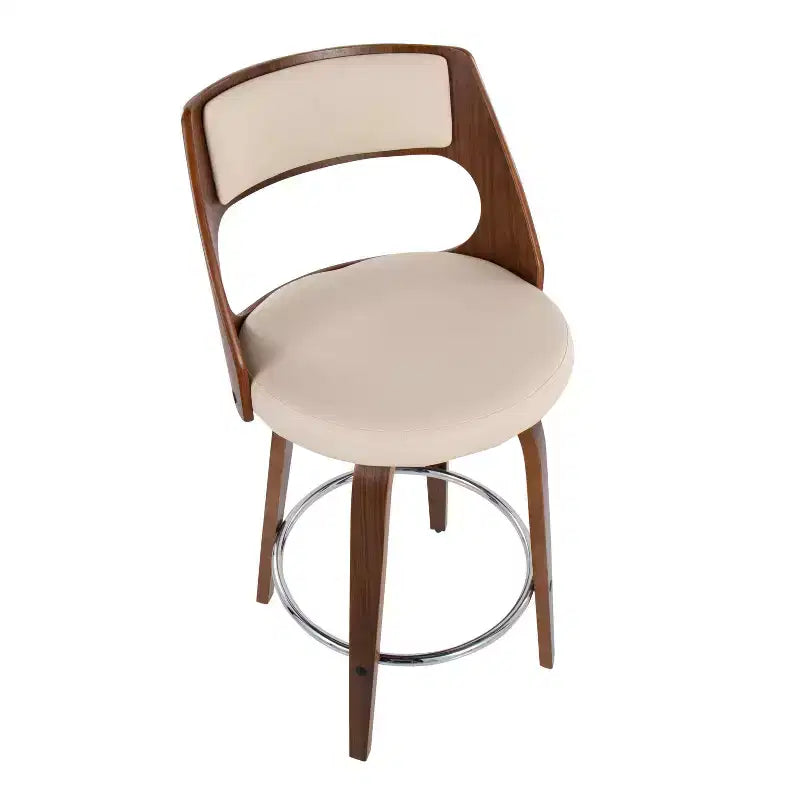 Set di 2 sgabelli da bar imbottiti Cecina altezza bancone - Lumisource
