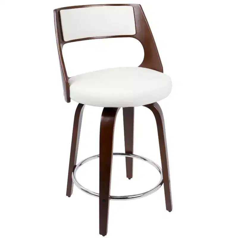 Set di 2 sgabelli da bar imbottiti Cecina altezza bancone - Lumisource