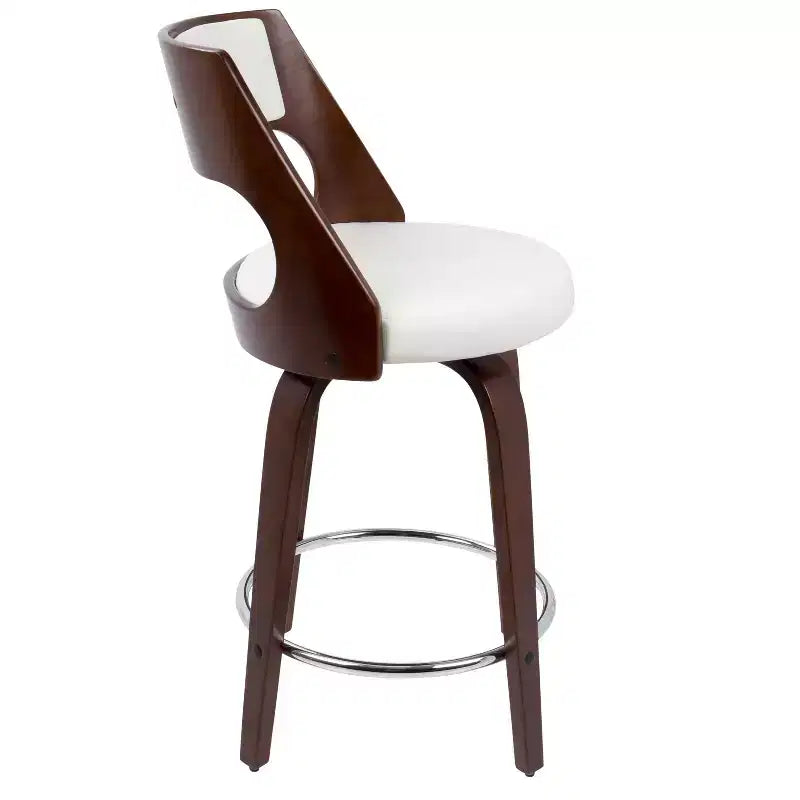 Set di 2 sgabelli da bar imbottiti Cecina altezza bancone - Lumisource