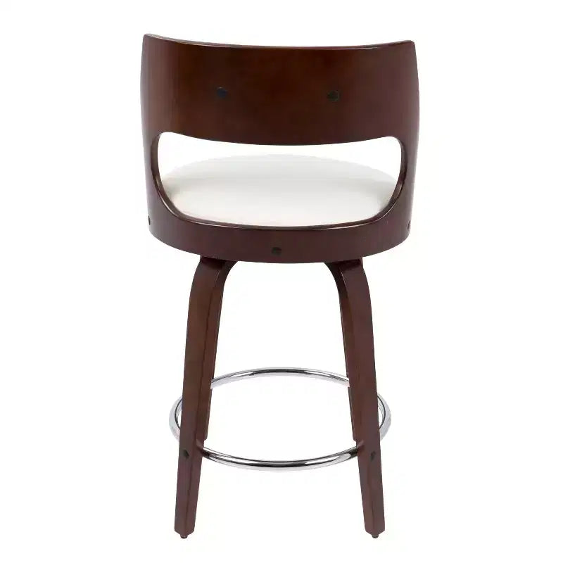 Set di 2 sgabelli da bar imbottiti Cecina altezza bancone - Lumisource
