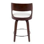 Set di 2 sgabelli da bar imbottiti Cecina altezza bancone - Lumisource