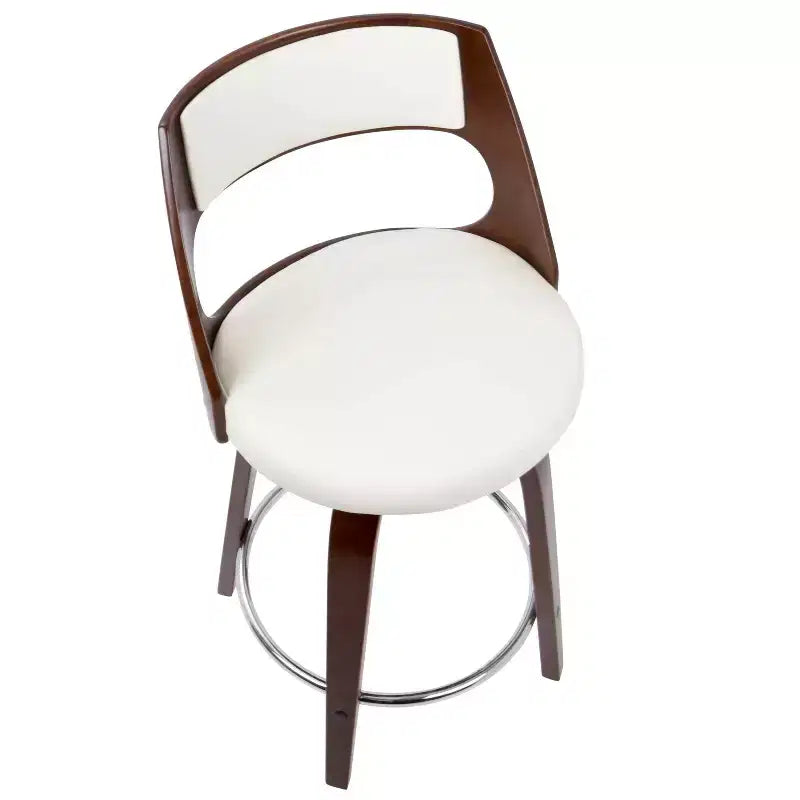 Set di 2 sgabelli da bar imbottiti Cecina altezza bancone - Lumisource