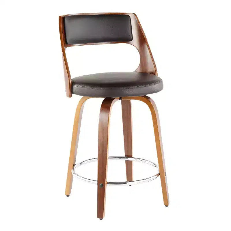 Set di 2 sgabelli da bar imbottiti Cecina altezza bancone - Lumisource