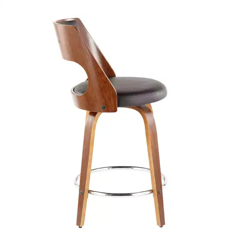Set di 2 sgabelli da bar imbottiti Cecina altezza bancone - Lumisource