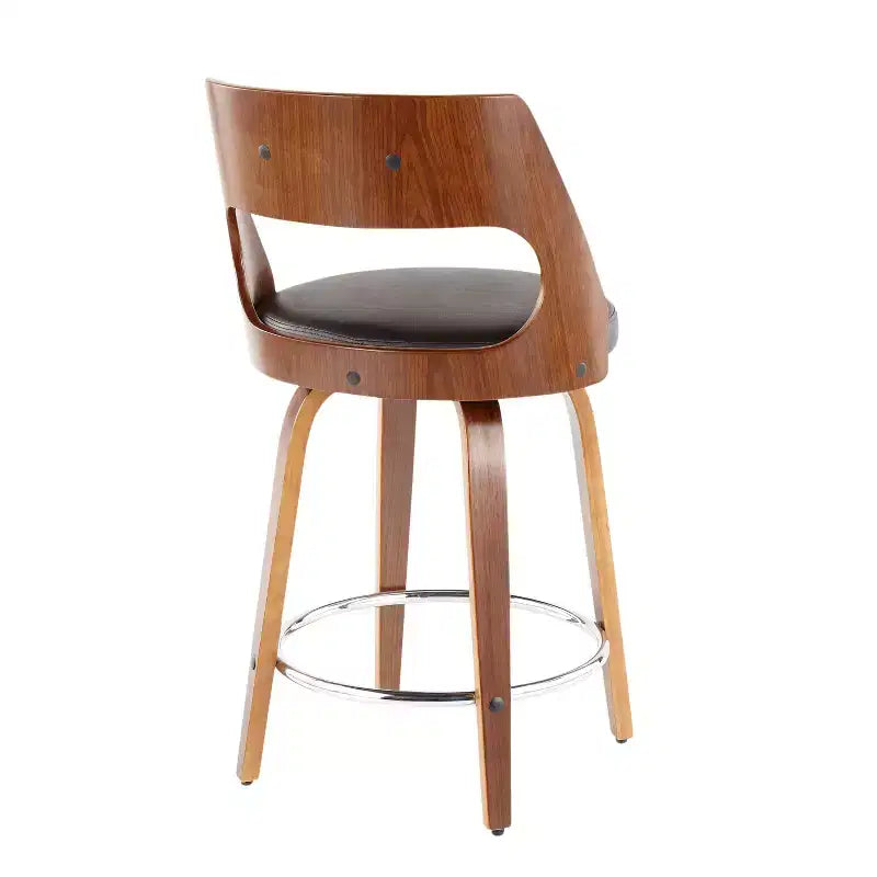 Set di 2 sgabelli da bar imbottiti Cecina altezza bancone - Lumisource