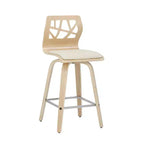 Set di 2 sgabelli da bar Folia con altezza bancone imbottiti - Lumisource