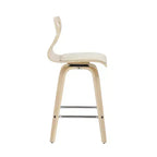 Set di 2 sgabelli da bar Folia con altezza bancone imbottiti - Lumisource