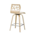 Set di 2 sgabelli da bar Folia con altezza bancone imbottiti - Lumisource