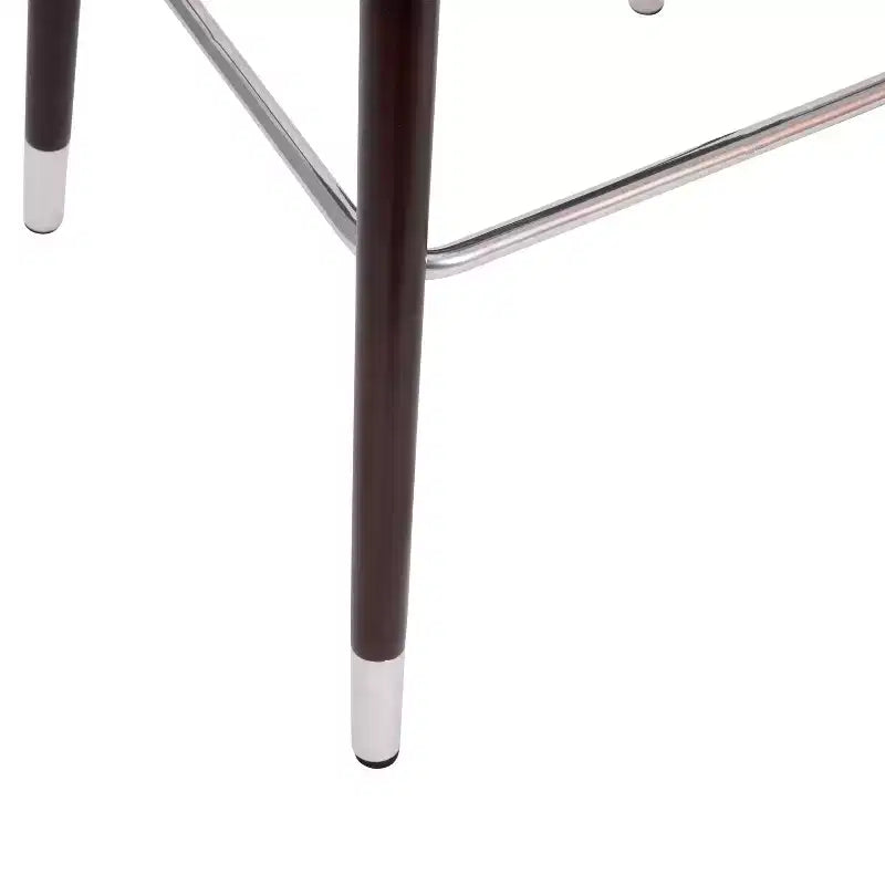 Merrick Lane Temperance Sgabello Moderno con Struttura in Legno e Accenti Metallici
