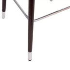 Merrick Lane Temperance Sgabello Moderno con Struttura in Legno e Accenti Metallici