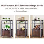 Costway Scaffale per Forno a Microonde, Scaffale da Cucina, Organizer in Metallo Bianco