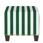 Skyline Furniture Yosemy Pouf Quadrato con Bottoni Decorativi in Fantasia