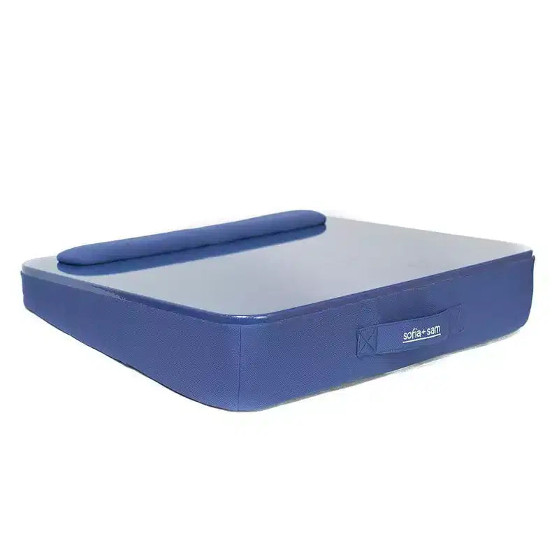 Sofia + Sam Tavolino da letto multiuso con cuscino in memory foam - Blu