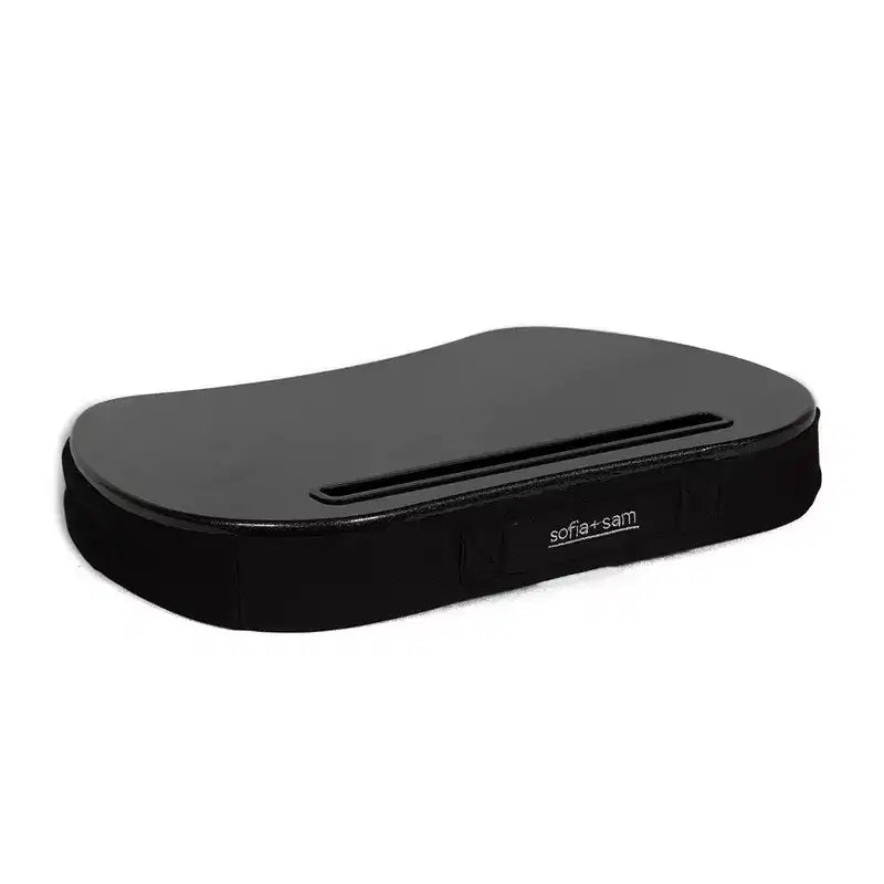 Sofia + Sam Tavolino da letto mini per PC portatile con memory foam e slot per tablet - Nero