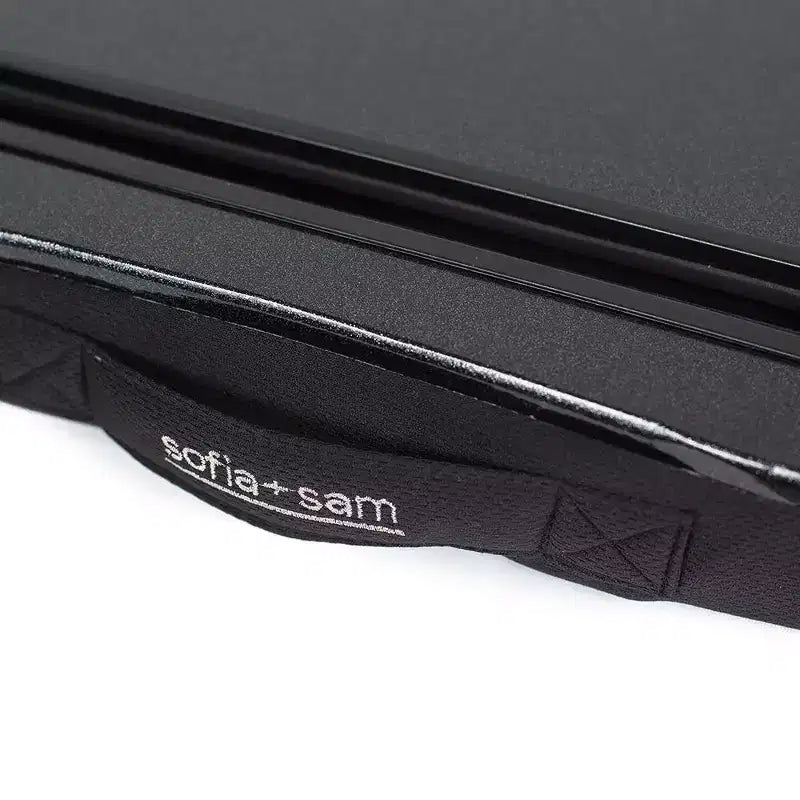 Sofia + Sam Tavolino da letto mini per PC portatile con memory foam e slot per tablet - Nero