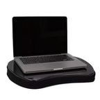 Sofia + Sam Tavolino da letto mini per PC portatile con memory foam e slot per tablet - Nero