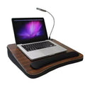 Sofia + Sam Memory Foam Lap Desk with USB Light Portable - Black