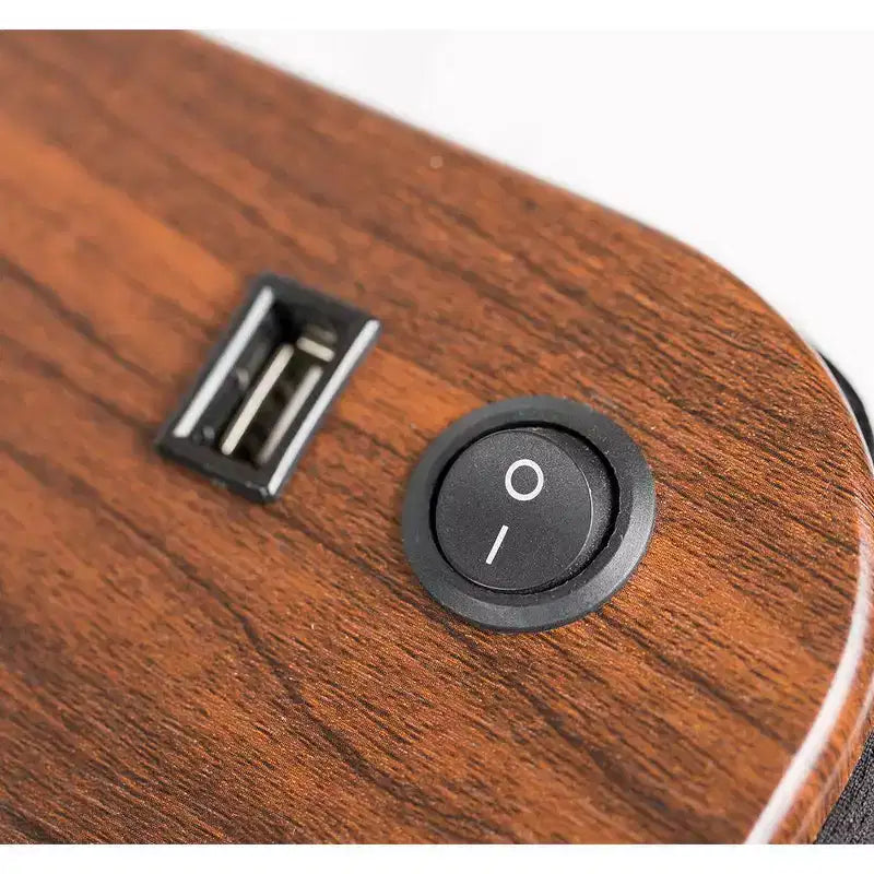Tavolino da letto portatile in memory foam Sofia + Sam con luce USB – Nero