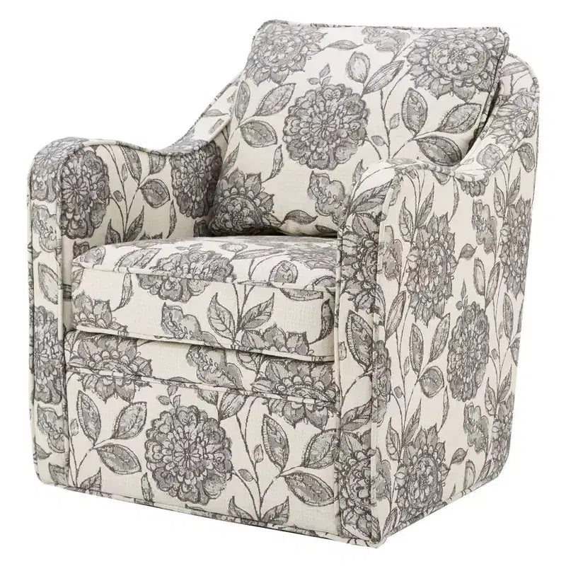 Poltrona girevole Mitchell con seduta ampia - Madison Park