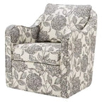 Poltrona girevole Mitchell con seduta ampia - Madison Park