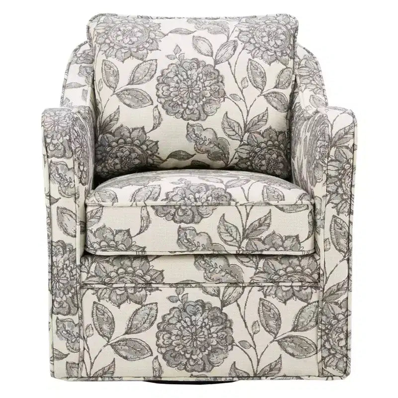 Poltrona girevole Mitchell con seduta ampia - Madison Park