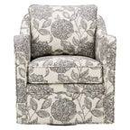 Poltrona girevole Mitchell con seduta ampia - Madison Park