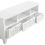 Mobile TV 55" tradizionale in legno naturale per TV fino a 60" con cassetto - Home Essentials