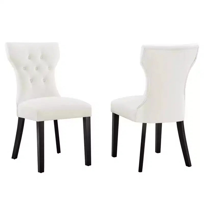 Set di 2 sedie da pranzo in velluto Performance Silhouette - Modway