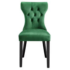 Set di 2 sedie da pranzo in velluto Performance Silhouette - Modway