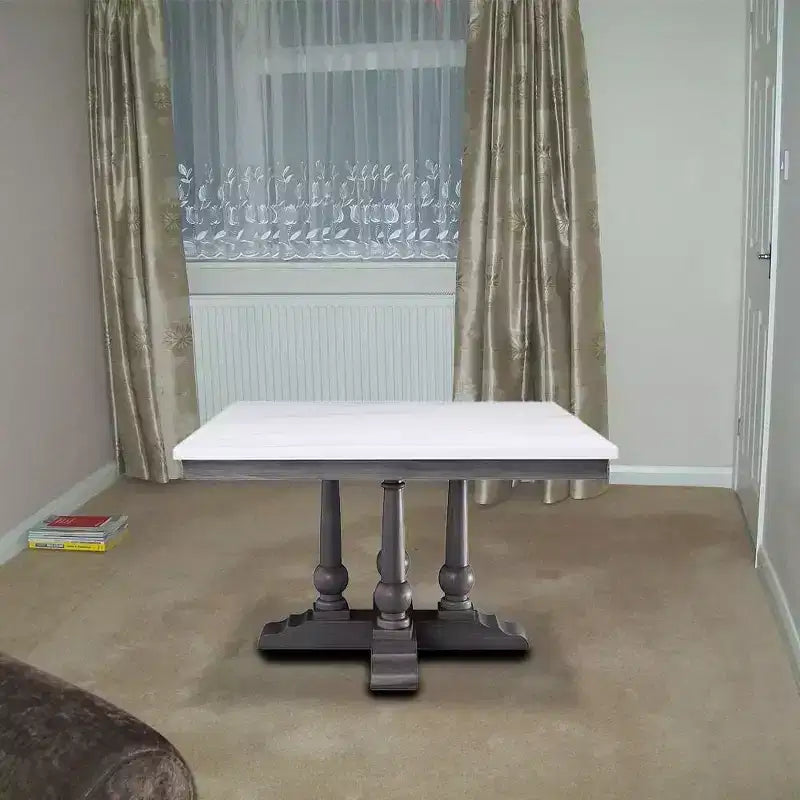 Tavolo da pranzo Yabeina Finitura marmo/quercia grigia - Acme Furniture